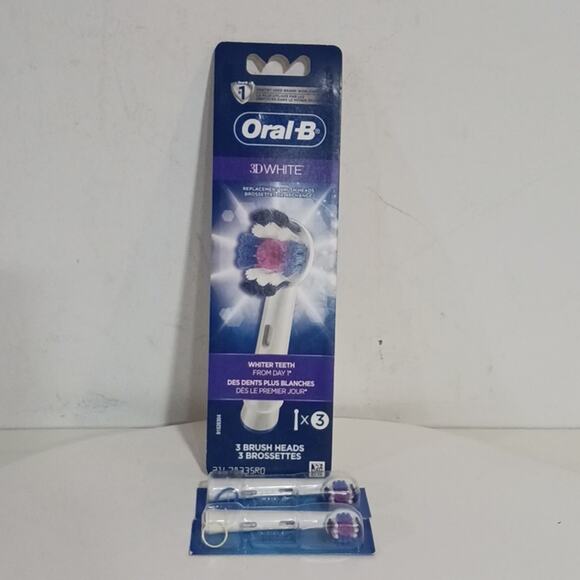 Oral B 3D White electric toothbrush replacement heads NEW SET OF 5 - Picture 1 of 5
